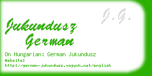 jukundusz german business card